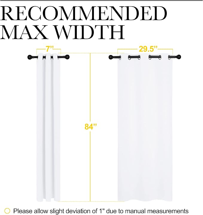 NICETOWN 50% Light Blocking Curtain Panels - Image 2