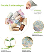 REDODECO 3D Flower Pattern Molding Peel Stick Wall Border - Image 6