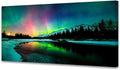 S01962 Wall Art Aurora scenery Painting on Canvas Stretched and Framed Canvas by Cao+Gen+Decor+Art