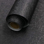 15.7" X 118" Black Silk Wallpaper Embossed Self Adhesive Peel and Stick - Image 9