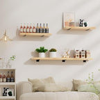 16 Pack - 6 inch Black Hidden L Shelf Bracket Iron Floating Shelf Brackets - Image 7