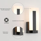 Joosenhouse Modern LED Wall Sconce Dimmable Wall Mounted Lamp Set of 2 - Image 3
