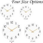 Roymnie Wall Clock 14 Inch, Modern Wall Clocks Battery Operated, Silent Non - Image 2