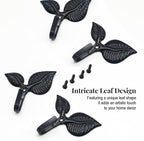 4pcs Iron Leaf Wall Hooks - Image 2