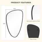 WallBeyond Asymmetrical Mirror, Irregular Wall Mirror, Wall Mirrors Decorative - Image 7
