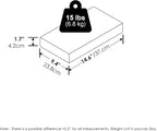 Furinno Tanna Floating Shelves for Wall Set of 4, 15-Inch Wall Shelf, Wall - Image 2
