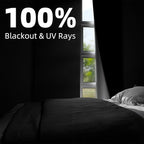 NIGHTON Portable Blackout Curtains 71"×57", Strong Hook and Loop Tape Strips - Image 2