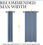NICETOWN Short Curtains for Kitchen, Thermal Insulated Solid Grommet Blackout - Image 7