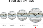 Wall Clock, 14 Inch Wall Clocks Battery Operated Silent Non Ticking, Large - Image 2