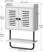 HOOBRO Medicine Cabinet, Double Doors Bathroom Wall Cabinet - Image 3