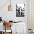Trendy Black and White Posters Funny Woman Drinking Wine in Bathtub Wall Art - Image 5