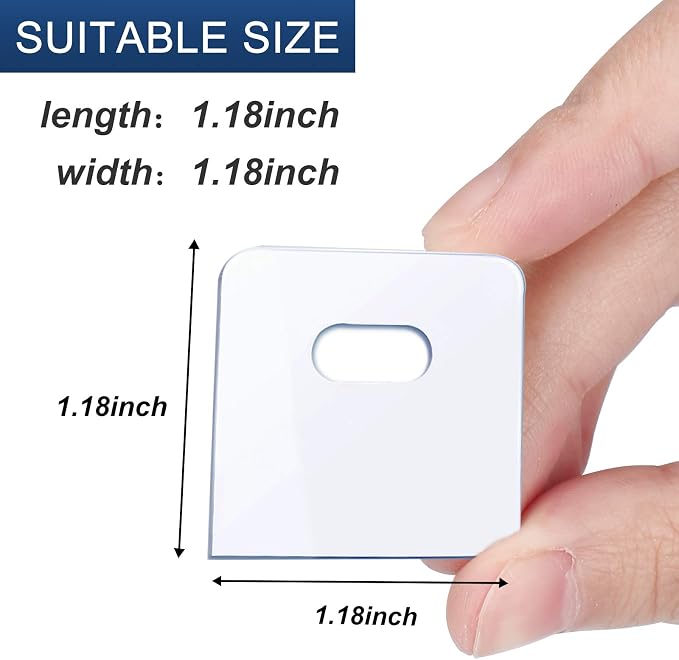SOGEWO Clear Vertical Blind Repair Tabs, Vertical Blinds tabs/Blind Fixers - Image 2