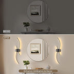 Battery Operated Wall Sconces Set of 2, Dimmable Modern LED Rechargeable Wall - Image 8