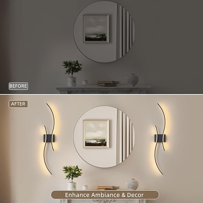 Battery Operated Wall Sconce Set of 2, Dimmable Modern LED Rechargeable Wall - Image 8