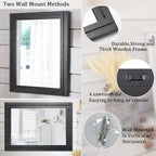 AAZZKANG Wood Framed Mirror Rectangular Mirrors - Image 3