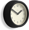 JONES CLOCKS® Fuze wall Clock | Small Round Clock | Black | Playful Modern by JONESCLOCKS