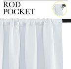 NICETOWN Greyish White Window Curtain Panels - Image 3