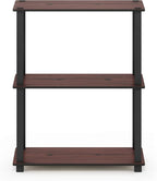 Furinno TURN-S-TUBE Storage Shelves, 3-Tier Book Shelf, Corner Shelf, Toolless - Image 5
