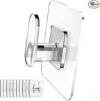 DELITON Clear Cute Storage Hooks, 10 Packs, Adhesion by DELITON