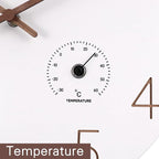 14 Inch Wall Clock, Wooden Frame Wall Clocks Decorative - Image 3