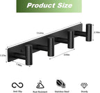 Coat Rack Wall Mounted-4 Hooks, Heavy Duty Stainless Steel Wall Hooks - Image 2