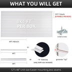 Slatwall Panels 4'x8' Garage Slat Wall Storage Systems Garage Wall Organizer - Image 3