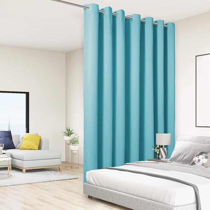 BONZER Room Divider Curtain Total Privacy Wall Noise Reducing Wide Blackout by Bonzer