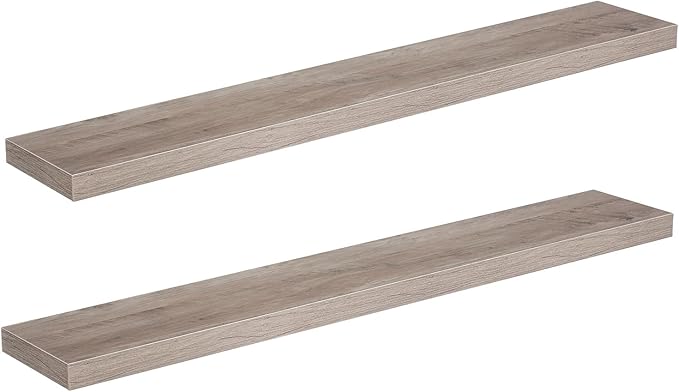 HOOBRO Floating Shelves for Wall, Wall Mounted Shelf Set of 2, 47.2" Hanging by HOOBRO