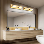 SineRise LED Modern Bathroom Vanity Light Fixtures, Matte Gold Modern Acrylic - Image 9