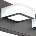 Ralbay Modern Black Vanity Lights Fixtures 6 Lights Acrylic Modern LED Matte - Image 2