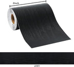 DESOMINOR 27FT Black Border Peel &Stick Black Wood Grain Wallpaper Border - Image 6