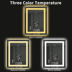LOAAO 28"X32" LED Bathroom Mirror - Image 5