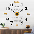 VANGOLD Giant Wall Clock for Living Room Decor, Decorative Wall Clocks Battery by Vangold