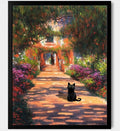 Hamduker Garden Black Cat Wall Art Pictures Funny Preppy Cat Posters Wall Art by Unknown