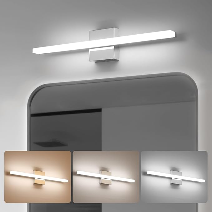 Combuh Modern Bathroom Vanity Light Fixtures Above Mirror Soft Shadow Free Wall by Combuh