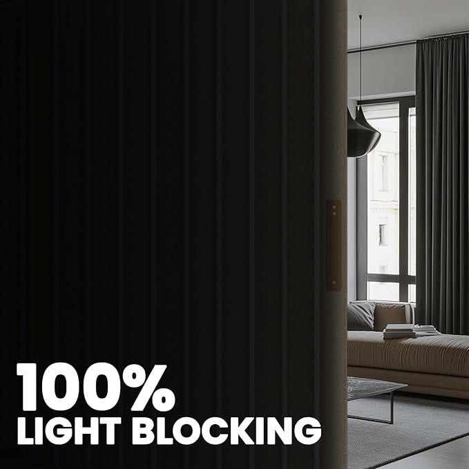 Room Divider Curtain Sets with Flexible Ceiling Track, Privacy Soundproof - Image 4