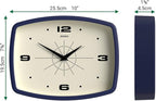JONES CLOCKS® Movie Wall Clock | Rectangular Retro Clock | 25cm | Blue | Cool - Image 4