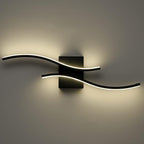 Modern Led Sconce Wall Lighting Indoor 24" Minimalist Industrial Black Wall by TENGIANTS