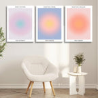 Framed 3Pcs Abstract Wall Art Poster Room Aesthetics Spiritual Spiritual - Image 5