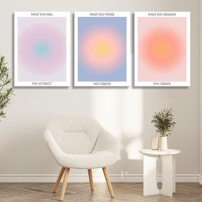 Framed 3Pcs Abstract Wall Art Poster Room Aesthetics Spiritual Spiritual - Image 5