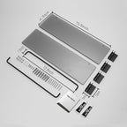 Voldra Glass Shelf for Bathroom, 2 Pack Adhesive Shower Shelves for Inside - Image 6