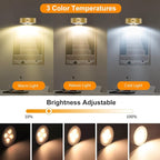 6-Pack Battery Operated Picture Light Magnetic Painting Light - Image 2