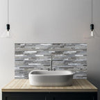 AULIGET 20 Sheets Peel and Stick Backsplash, Distressed Wood Look PVC Wall - Image 6