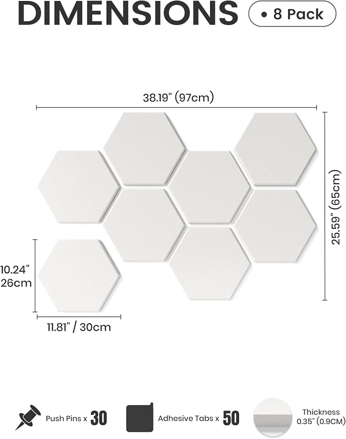 Fluxynara Hexagon Cork Board Alternative - Image 2