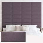 IFNOW Wall Mounted Upholstered Headboard Queen, 3D Peel and Stick Soundproof by IFNOW