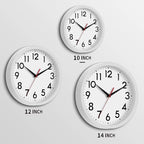 DAXSMY Wall Clock Modern Battery Operated 10 Inch Simpel Silent Non Ticking - Image 3