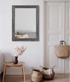 AAZZKANG Wall Mirror with Rectangle Wood Frame Large 28"x20" Rustic Decorative - Image 5