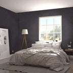 Abyssaly Black Silk Wallpaper Peel and Stick Embossed Self Adhesive Black - Image 5