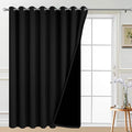 Yakamok 100% Blackout Sliding Door Curtains, Thermal Insulated Grommet Full by Yakamok