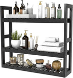 Domax Bamboo Bathroom Shelf 3-Tier Wall Mount Storage Rack Multifunctional by Domax